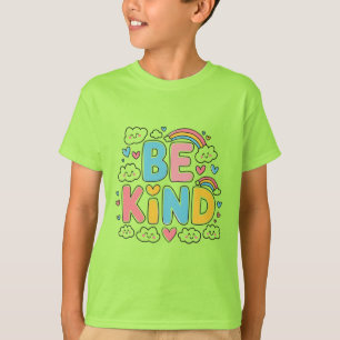 Seja gentil - Design de Camisa T, cotovelo-cotovel