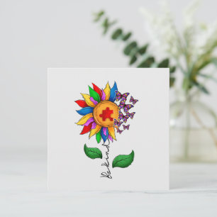 Seja gentil, girassol - consciência do autismo