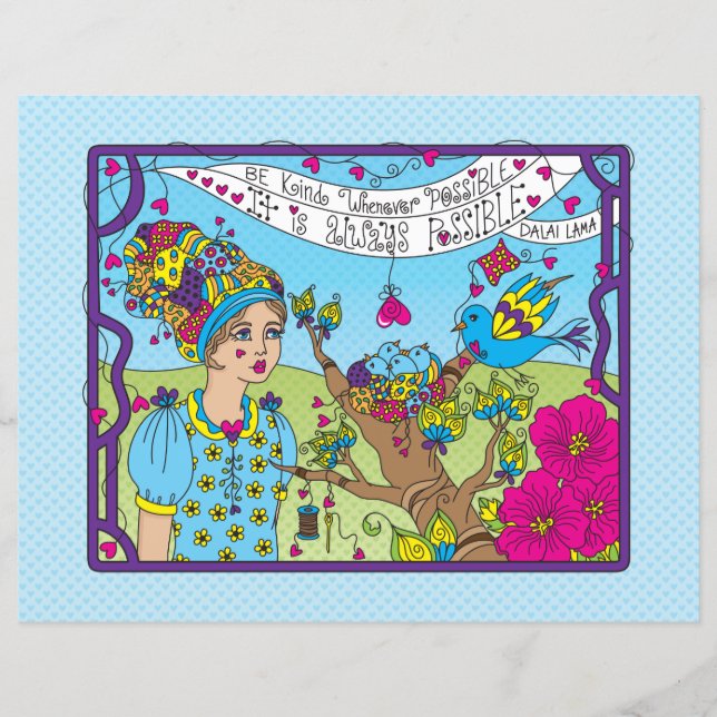 Seja gentil sempre que possível_Folha de papel pla (Frente)