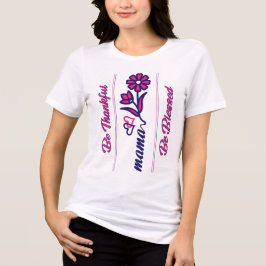 Seja Grata Mamãe Rosa,Azul Moderno