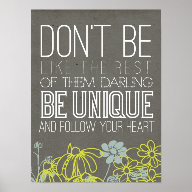 Seja Impressão de Arte Única (Frente)