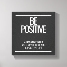 Seja impressão de tela positiva - Wall art Inspira