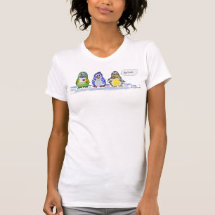 Seja Legal Pinguins de Cartoon Pensando Em Camisa 