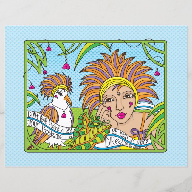 Seja Liderado Pela Sua Folha De Papel Flat Dreams_ (Frente)