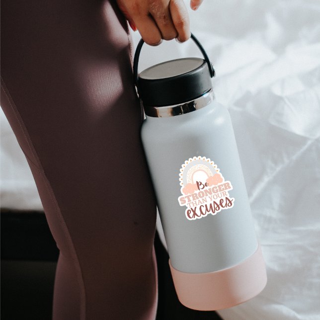 "Seja Mais Forte Que..." Adesivo de vinil com form (Criador carregado)