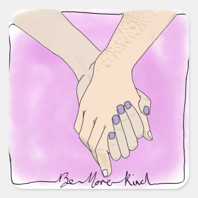 Seja mais gentil com adesivos (Frente)