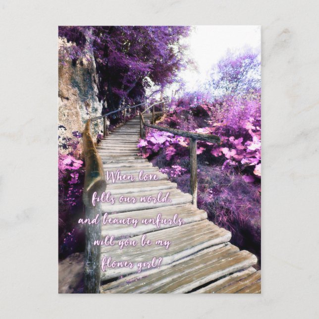 seja meu convite para o caminho de madeira da flor (Frente)