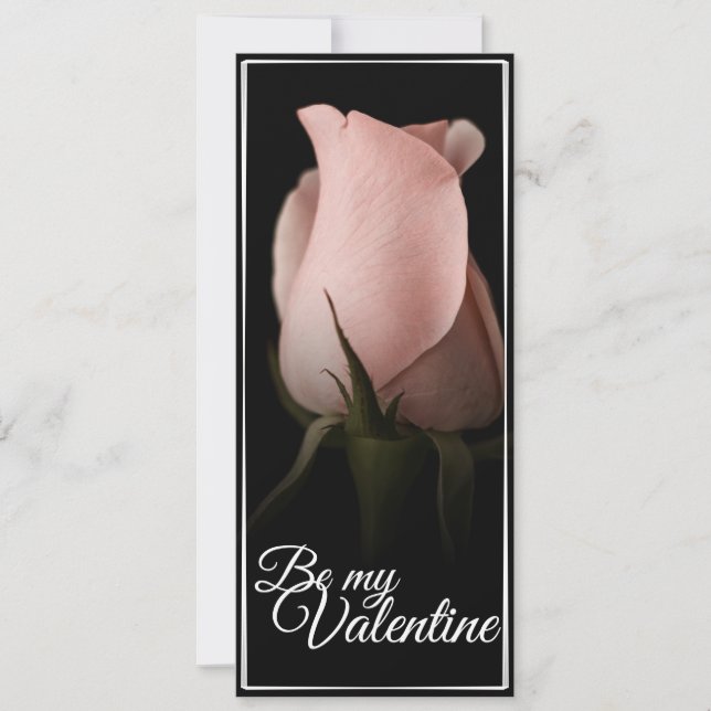 Seja meu namorado com rosa rosa (Frente)