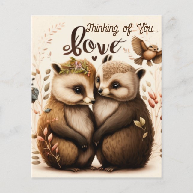 Seja meu namorado ouriços apaixonados (Frente)