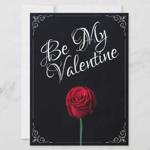 Seja meu Namorados - Rosa vermelha Escuro