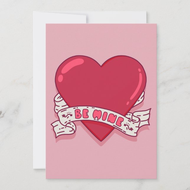Seja Meu no Dia dos Namorados Cartão de Nota Chata (Frente)