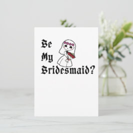 Seja Minha Dama de Honra? Cartão de Proposta de Ca