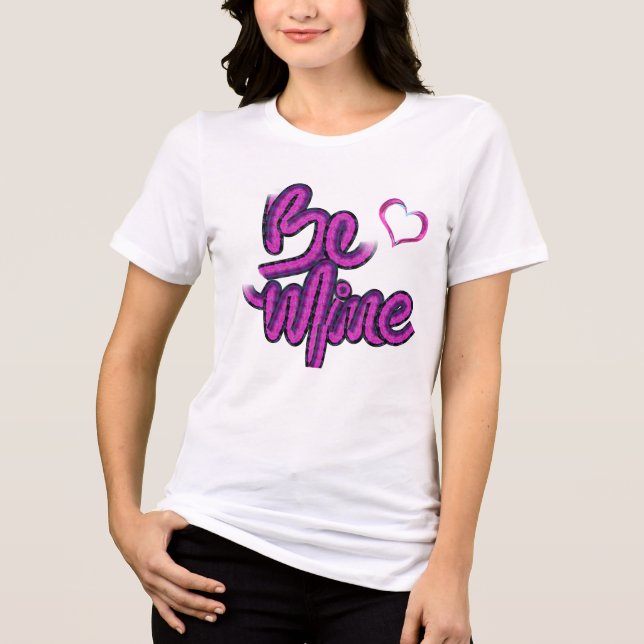 Seja Minha - design de texto SW Grape Pink (Frente)