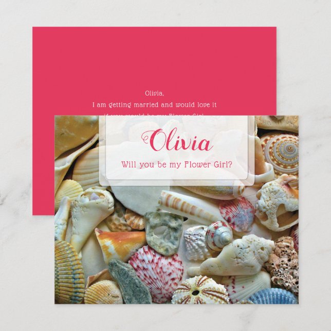 Seja Minha Menina Flor Consegue Um Cartão De Nota  (Frente/Verso)