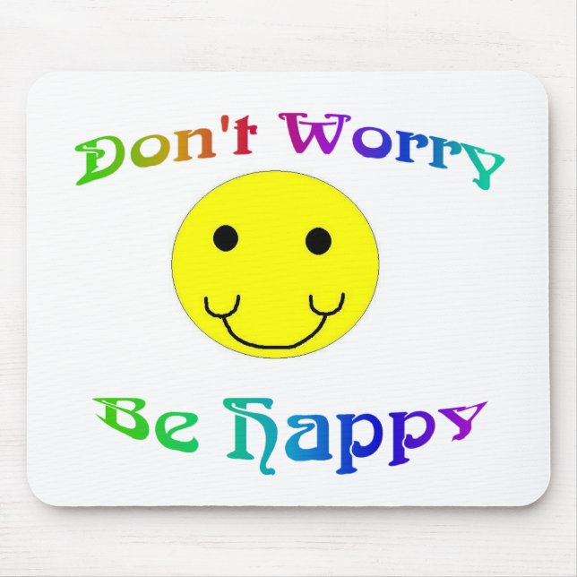 Seja Mousepad feliz - personalizado (Frente)