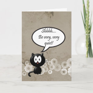 Seja muito, muito quieto! convite de festas