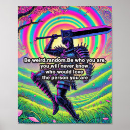 "Seja ousado, seja você" Papel de poster mate de a