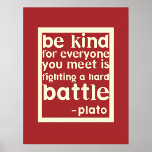 Seja poster inspirado amável das palavras -