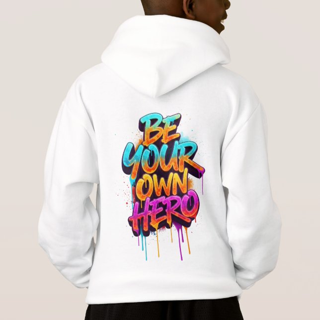 SEJA SEU PRÓPRIO HEROI - Tipografia Grafite (Verso)