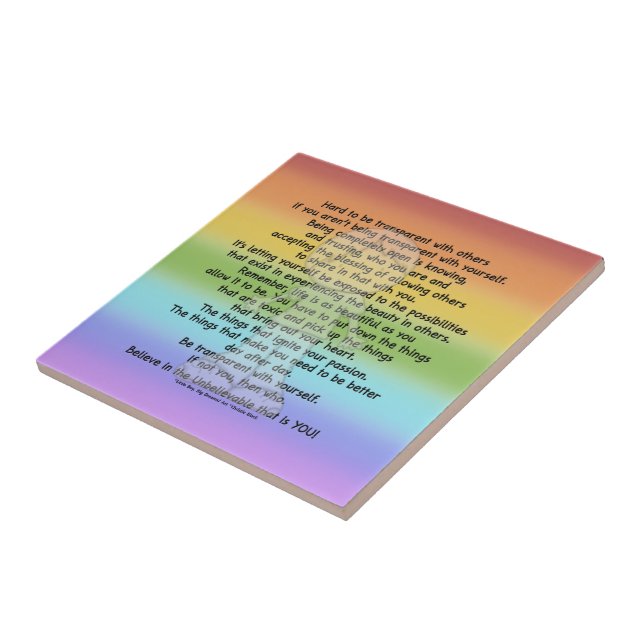 Seja transparente (Lateral)