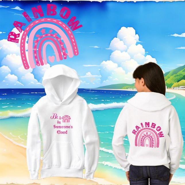 Seja Um Arco-Íris na sala de aula de nuvem de algu (Be A Rainbow In Someone's Cloud Classroom Modern Hoodie)