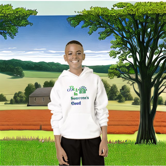 Seja Um Arco-Íris Na Sala De Aula Do Namorados De  (Be A Rainbow In Someone's Cloud Valentine Classroom Hoodie)