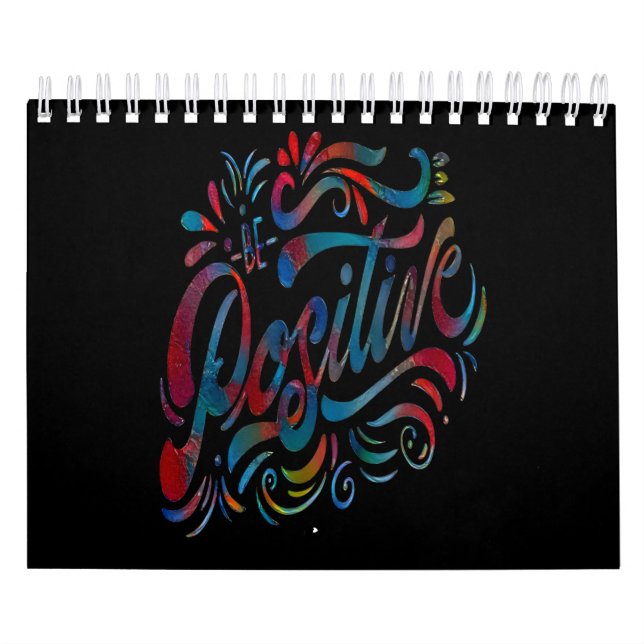 Seja um calendário de aspas de pensamento positivo (Capa)