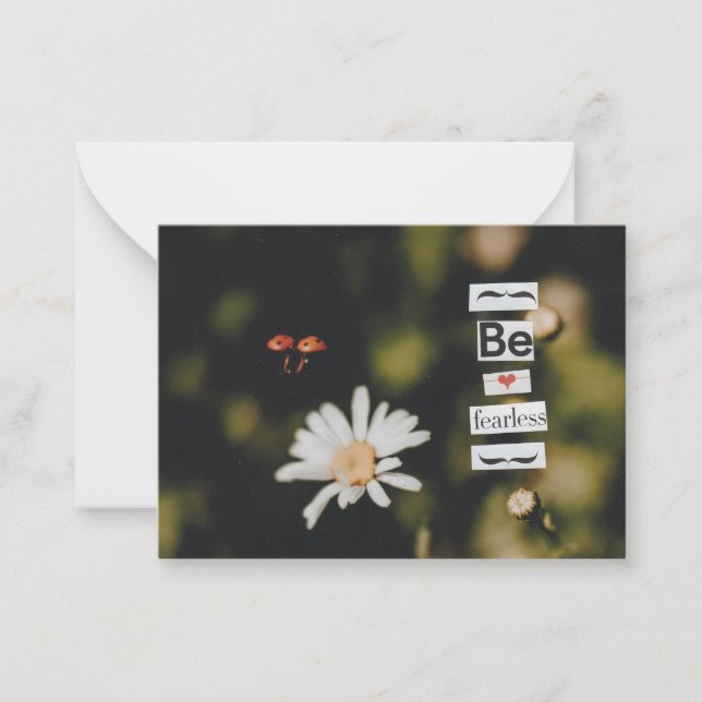 Seja um cartão de saudação sem medo (Frente)