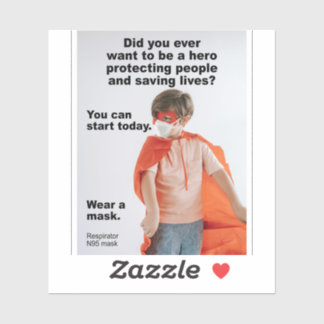 Seja um herói e salve vidas vinil adesivo