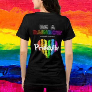 Seja um logotipo Rainbow Descubra seu orgulhoVibe