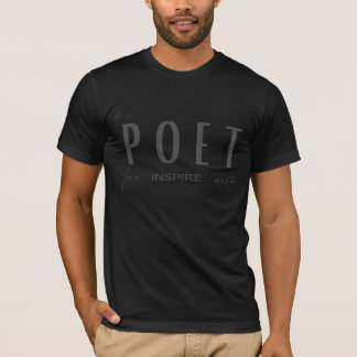 Seja um Poeta - Camiseta Masculina por H.G. Alexan