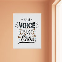 Seja Um Poster De Arte De Voz Inspiradora