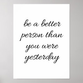 Seja um Poster de pessoa melhor