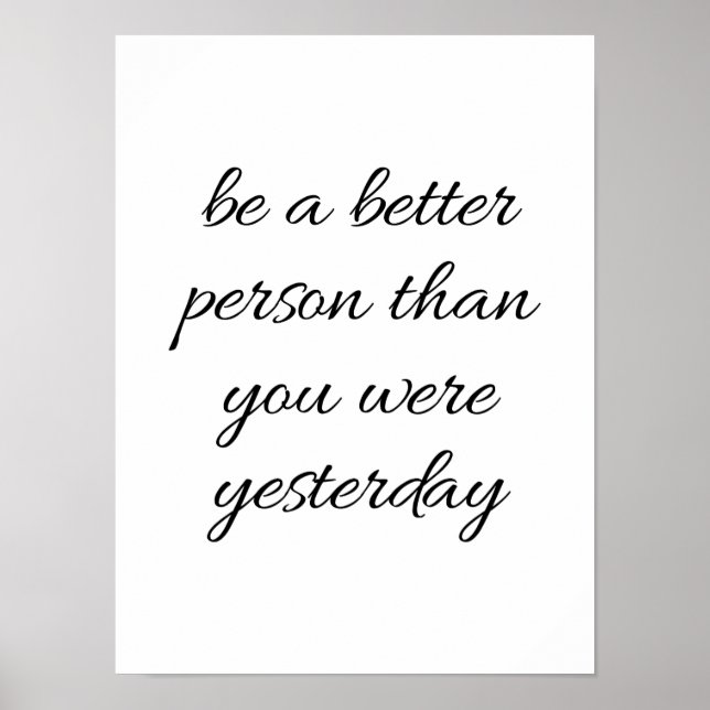 Seja um Poster de pessoa melhor (Frente)