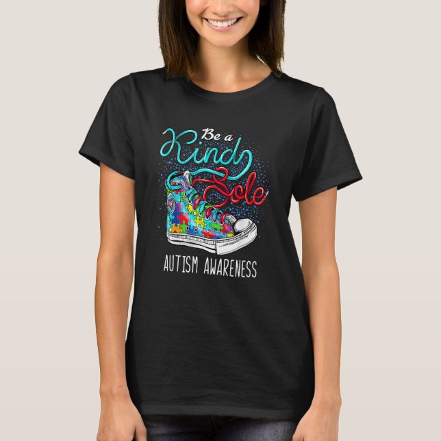 Seja Uma Alma Gentil Camisa Puzzle Conscientização (Frente)