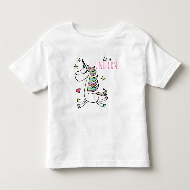 Seja Uma Camiseta De T-Toddler Unicórn (Frente)