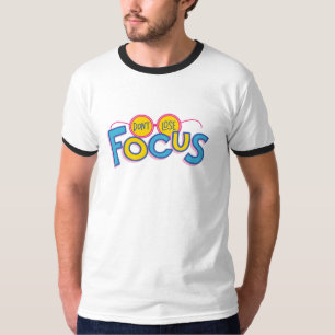 Seja uma camiseta dedicada, motivada 'Não focalize