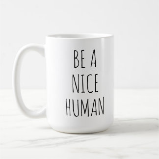 Seja uma caneca de café inspirada humana agradável