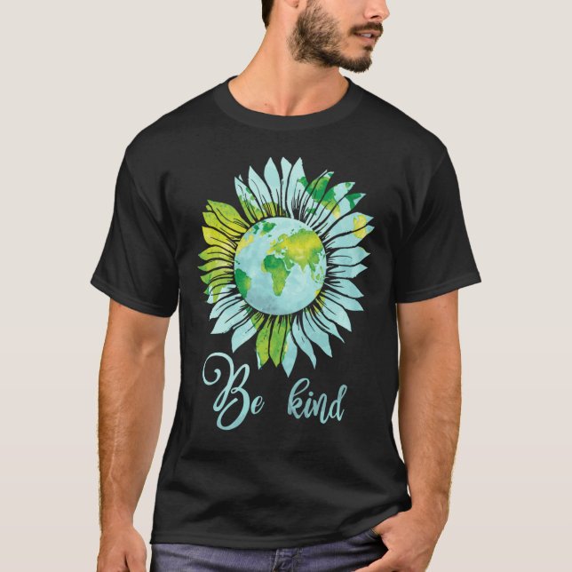 Seja Uma Criança Flor De Camisa T Hippie Da Terra. (Frente)