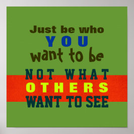 SEJA VOCÊ MESMO ~ Cartaz / Impressão #32