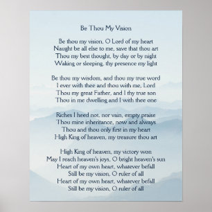 Seja Você Minha Visão, Hymn Art Poster