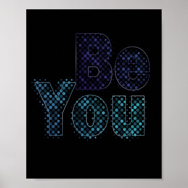 Seja Você – Poster de Citação Inspiradora de Amor  (Frente)