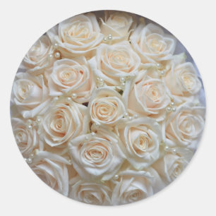 Selantes e adesivos de envelopes de rosa branco ch