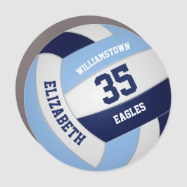 seleção azul-clara do marinho colorido de vôlei