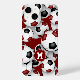 Seleção de futebol preto Maroon colorido padrão es