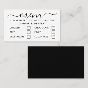 Seleção Moderna de Menu de Script Simples Preto e