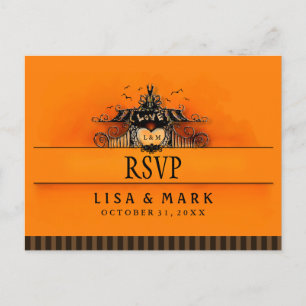 SELEÇÕES DO MENU RSVP Halloween Orange & Black Lov