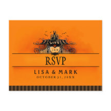 SELEÇÕES DO MENU RSVP Halloween Orange & Black Lov