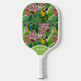Seletor de Pickleball da Orquídea Macaw Personaliz