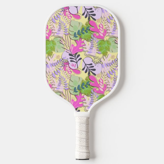 Seletor de Pickleball : Folhas de Abstrato (amarel (Front)